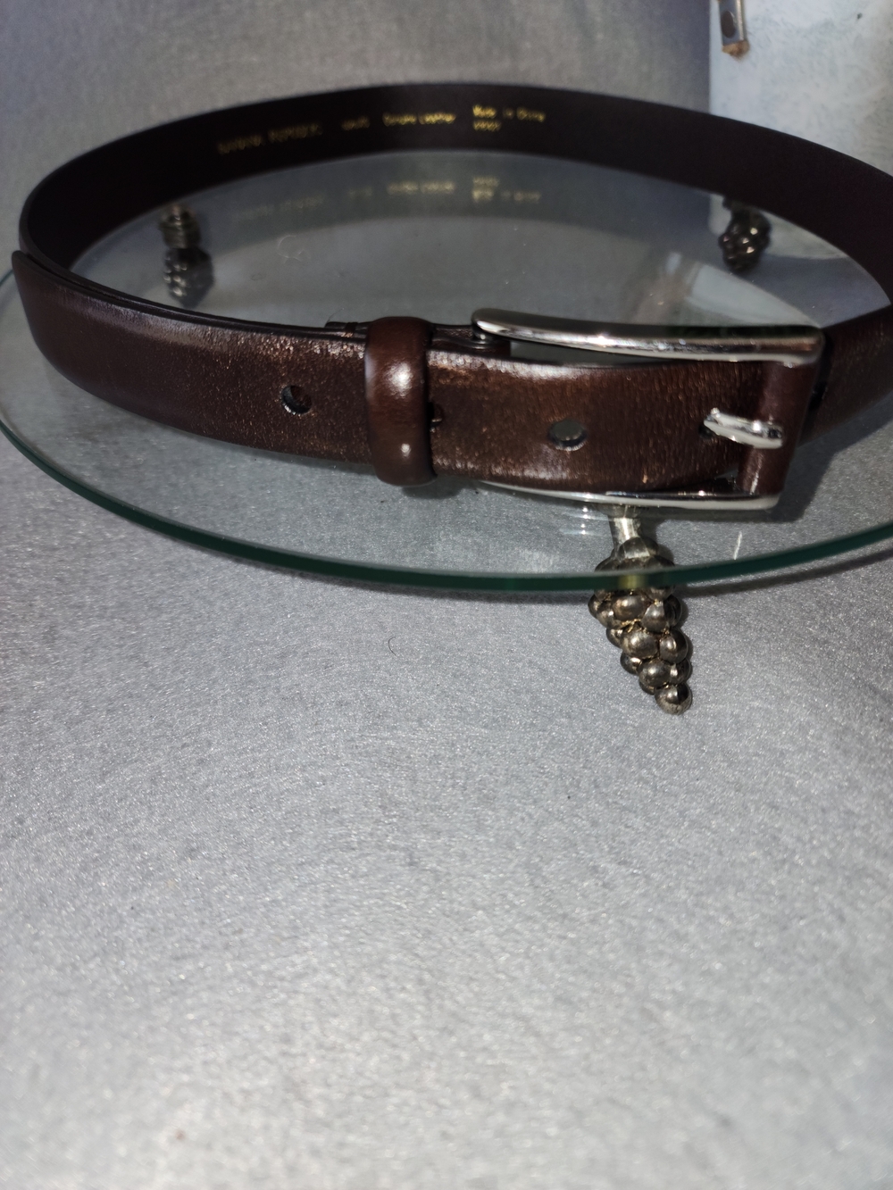 Banana Republic Women's Brown Leather Belt with Silver Buckle Size xs